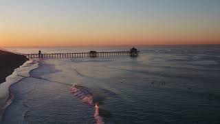 Surfing - Huntington Beach - December 4th, 2020 - 6:54am PST - 4K - DJI Inspire 2