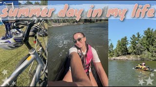 2024 summer day in my life : cottage, bike rides, reading & more