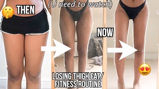 My thigh slimming journey *no diet* - A full week of working out