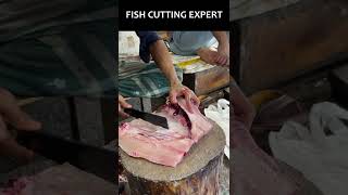 Sharp Knife Skills- Big Rohu Fish Cutting By Fish Cutting Expert In Bangladeshi Fish Market