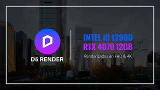 D5 Render FHD & 4K - Intel i9 12900, RTX 4070 12GB - Exterior