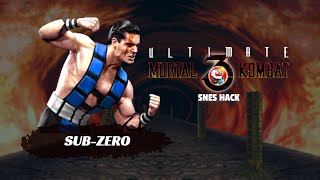 UMK3 (SNES Hack) - Sub-Zero (Arcade Ladder) [MK3 Arenas]