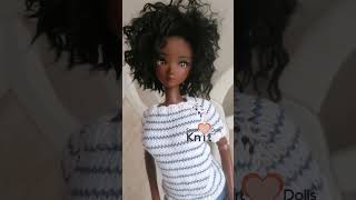 Knitted clothes for Smart Dolls 🤍💙🤍