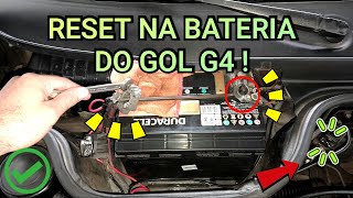 RESET DA BATERIA DO GOLG4 ! RESOLVE MOTOR FALHANDO E SENSORES