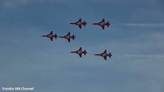 Patrouille Suisse full air show | Northrop F-5E Tiger II fighter jets