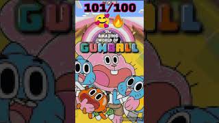 The Amazing World of Gumball in Minecraft Pixel art 😮#shorts