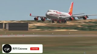 Air India B747-400 Landing #shorts #rfsuniverse #rfs #rfsshorts #RealFlightSimulator