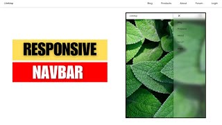 How to Create Responsive Navigation Bar in HTML, CSS and JavaScript