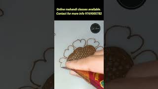 Beautiful flower mehandi design| #sd__henna #art #tutorial #shortsvideo