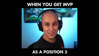 When you get MVP as a support