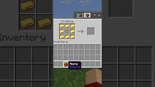 How To Make A Golden Apple In Minecraft #Shorts