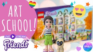 It's Art School Time - Lego Friends live stream, build and cosy chat