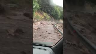 Maltempo. Bomba d'acqua Viggiano. Strada per montagna grande