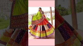 Aeshthetic Garba lehnga choli idea's 🤌🫣❤#lehnga#garbanight#simple#unique#navratrispecial