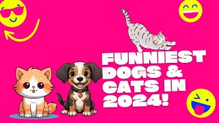 Funnies Dog and Cat Comedy Compilation 2024 🐈‍⬛🐶😻- Try Not to Laugh Challenge #funny #funnydogs#dog