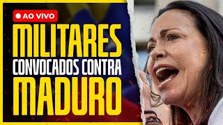 Maria Corina convoca militares contra Maduro na Venezuela