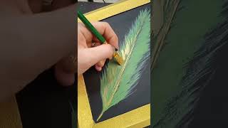 how to make decorative leaves???#art #oilpainting #onestroke #artwork #makeleaf#acrylic#leafprint