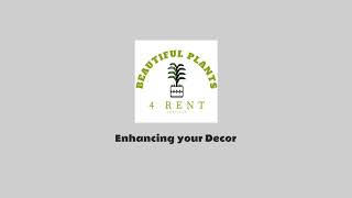 Beautiful plants 4 rent logo intro