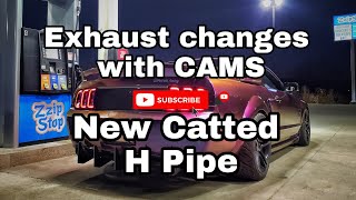 Cams with Catted H Pipe Change. "2008 Mustang Gt"