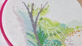 Flosstube 136 Stitch With Me: Xiu Craft Secret Garden - Part 2