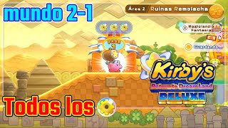 TODOS LOS ENGRANES Kirby´s Return To Dream Land DELUXE Mundo 2-1