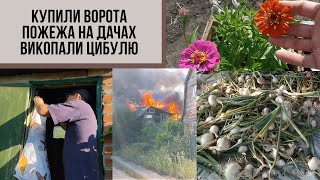 #63 Ворота для машини/Викопали цибулю/Готуємо місце для паркування/Солодкі перці/Пожежа у сусідів