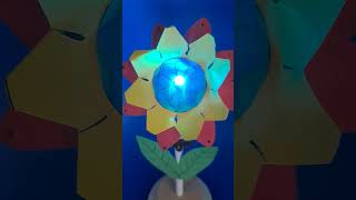 Colour changing flower with LED and button battery