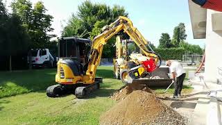 The MB-HDS307 Shafts Screener on Mini Excavators for Soil Screening and Debris Removal