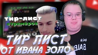 КАША СМОТРИТ: Иван Золо составляет Тир-Лист стримеров Twitch #каша #kussia #кашареакция