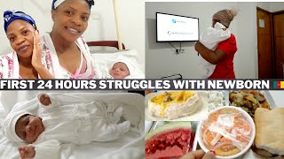 BIRTH VLOG: FIRST 24 HOURS WITH NEWBORN AFTER DELIVERY || POSTPARTUM STRUGGLES