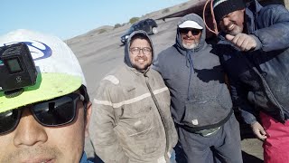 terrible pesca nos cansamos de sacar pescadilla en Bahía san blas!!saludos a Miguel pescador.