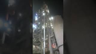 Beam cutting work || Scafolding support || #cementplant