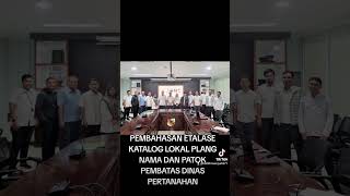 PEMBAHASAN ETALASE KATALOG LOKAL PLANG NAMA DAN PATOK PEMBATAS DINAS PERTANAHAN