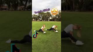 Rybka Twin Tiktok 💕|Viral Tootsie Slide Challenge (Flexibility Edition)