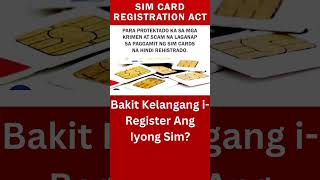 Bakit Kelangang i-Register Ang Iyong Sim? #shorts