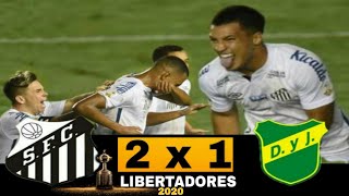 SANTOS 2 X 1 DEFENSA Y JUSTICIA: MELHORES MOMENTOS (LIBERTADORES2020)