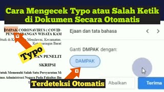 Cara Mengoreksi Typo atau Salah Ketik di Dokumen Secara Otomatis | #Typo