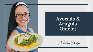 Avocado Arugula Omelet | Healthy Breakfast Ideas with Eggs and Avocado