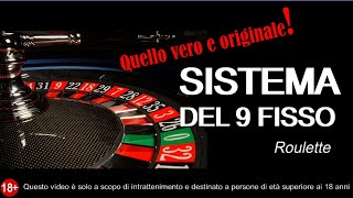 🌷 SISTEMA DEL 9 FISSO ROULETTE | Quello vero e originale!