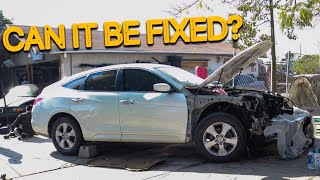 We BOUGHT A SALVAGE Honda CrossTour From The AUCTION!