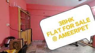 ID #JF560 // AMEERPET 3BHK FLAT FOR SALE// 1519 sft // SEMI FURNISHED FLAT// HYDERABAD  #3bhkflats