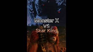 Monster X Vs Skar King #skarking #monsterx #monsterverse #toho #battle #edit #vs #kaiju