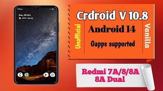 Redmi 8 Custom Rom ! Mi439 New Custom Rom ! 2024 Crdroid V 10.8 Redmi 7A,8,8A,8A Dual Custom Rom