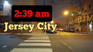 Overnight walk in Jersey City, NJ | Some of the streets of The Heights section