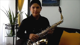 Ejercicio de Escala C Mayor en Saxo alto, #Saxofón