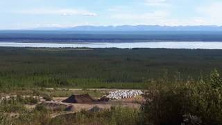 My life in Arctic(36) Looking over Norman Wells-NT July 22 2017