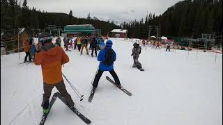 2021 04 01 Lake Louise Larch with Stampede City Ski Club and Calgary Ski Club members