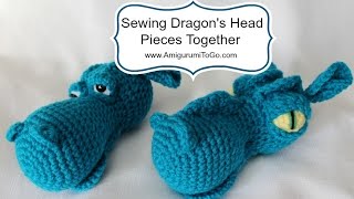 Sewing Dragon's Head Pieces Together