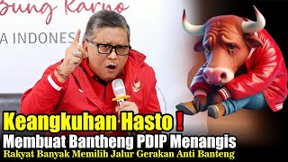 Simbol kesombongan hasto Memakan tuannya sediri❗Rakyat kecil Semakin Tak Ada Greget Buat PDIP