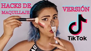 PROBANDO HACKS DE MAQUILLAJE DE TIKTOK ¿FUNCIONAN? O ¿SON UN FAIL?